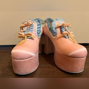 Sugar thrillz Baby Platform Heels size 8